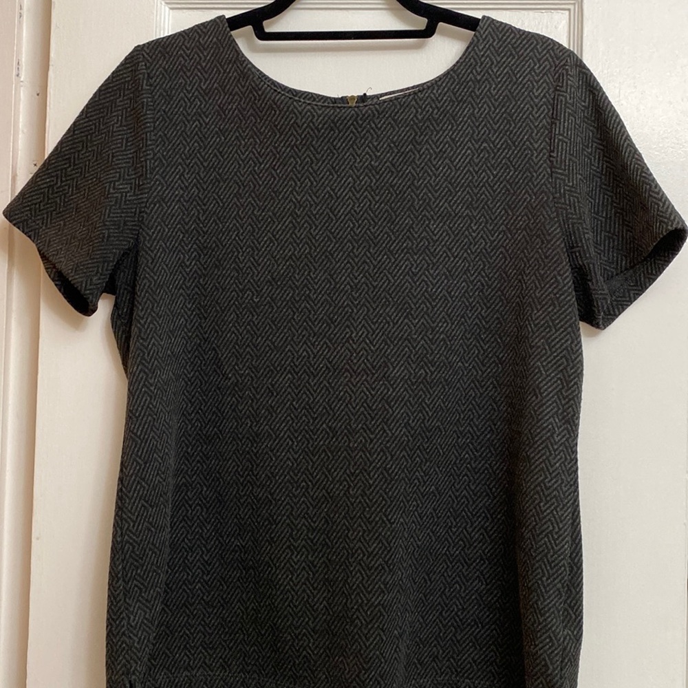 Black & dark gray Blouse